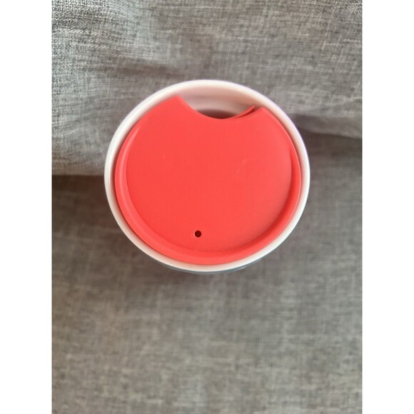 Starbucks Ceramic Tumbler With Lid Multi Color Hearts 12 oz 2023 - Picture 5 of 7